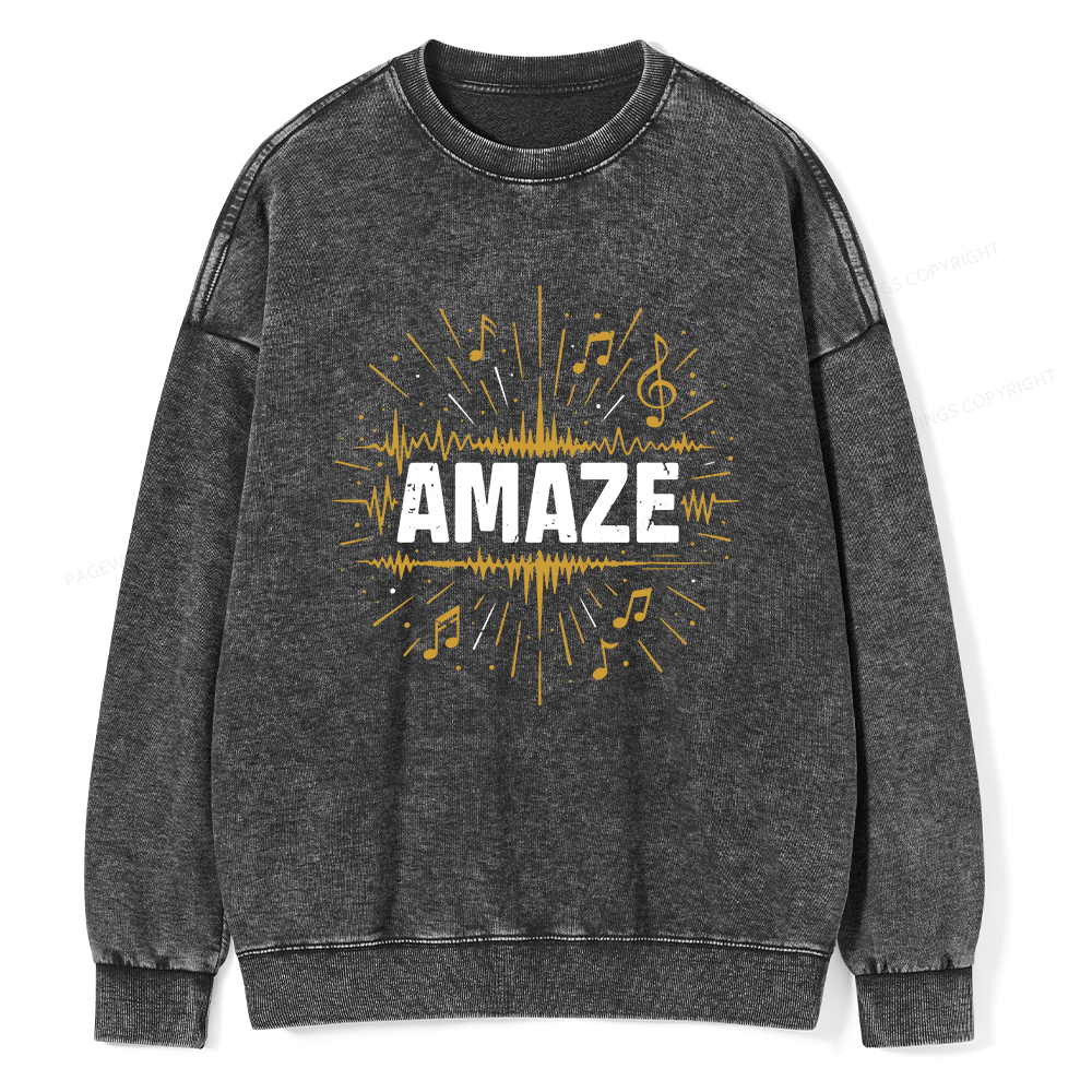 Pagewings Amaze Unisex Washed Sweatshirt