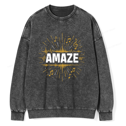 Pagewings Amaze Unisex Washed Sweatshirt