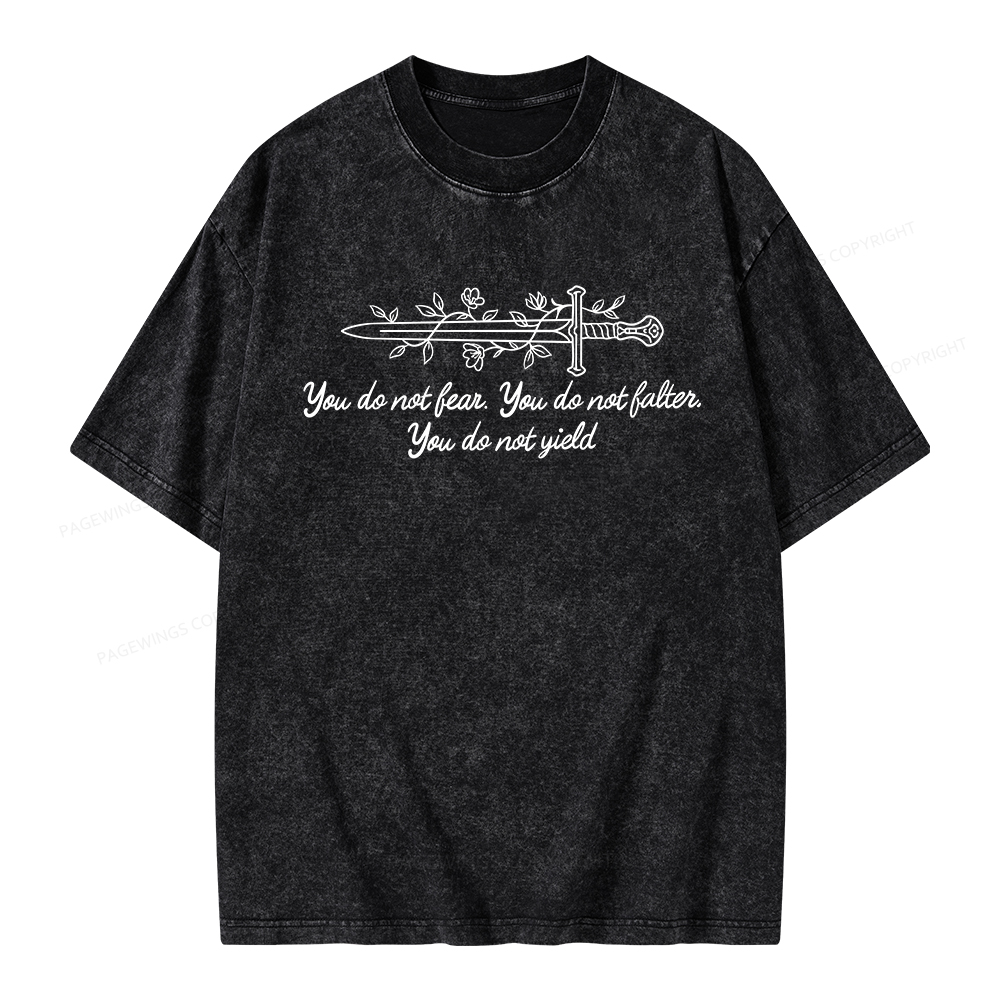 Pagewings You Do not Yield Unisex Washed T-shirt