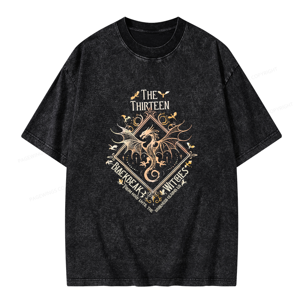 Pagewings The Thirteen Unisex Washed T-shirt