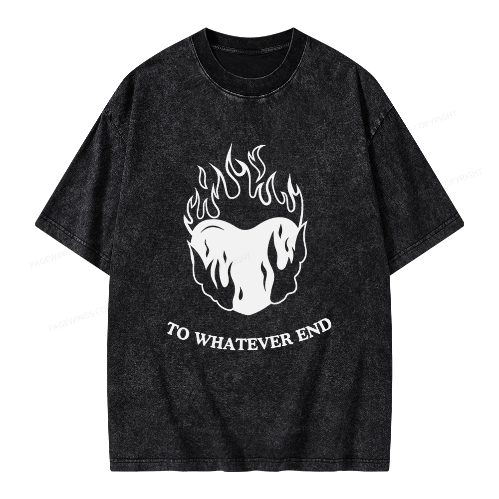 Pagewings Fireheart Unisex Washed T-shirt