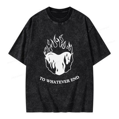 Pagewings Fireheart Unisex Washed T-shirt