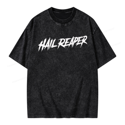 Pagewings Hail Reaper Unisex Washed T-shirt