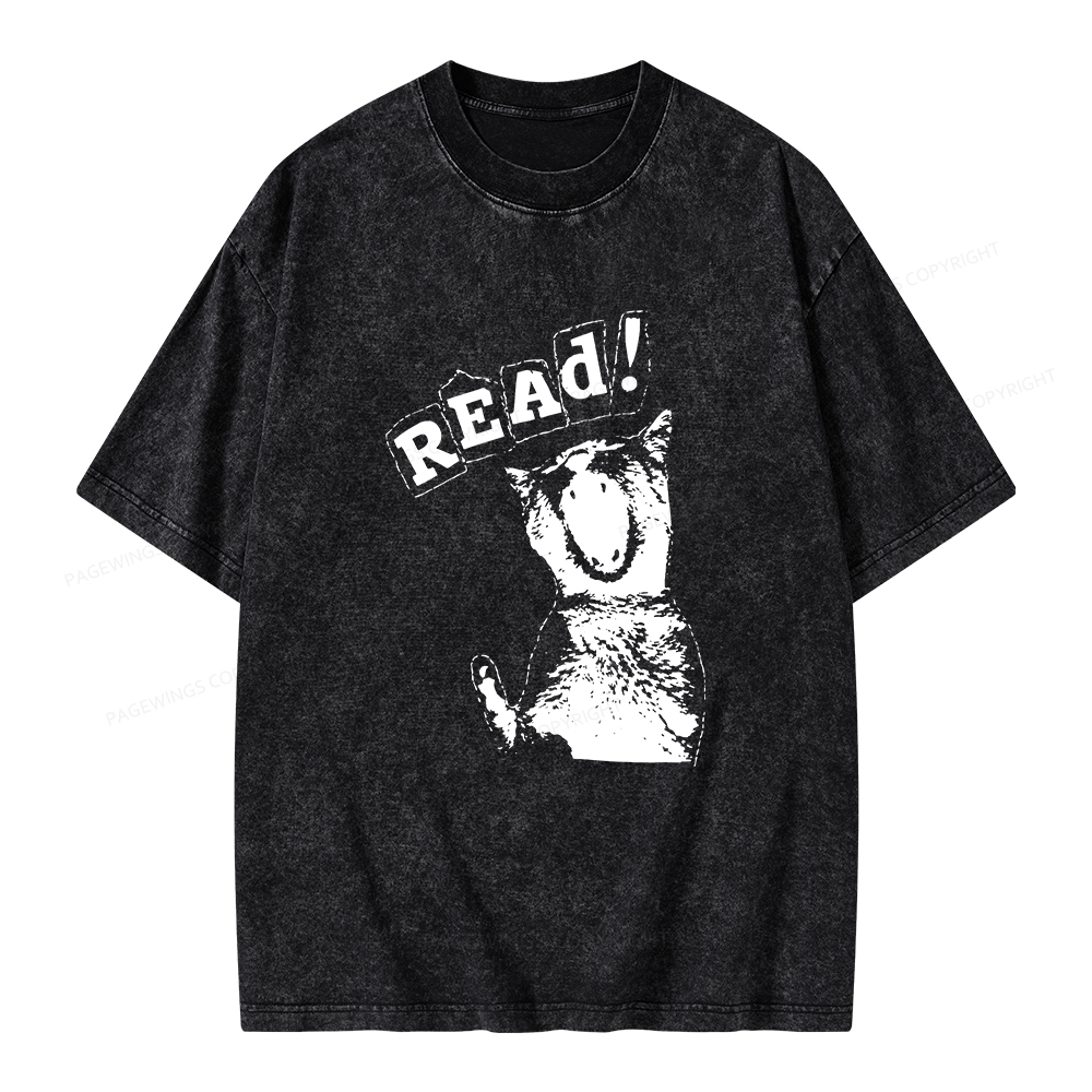 Pagewings Read Unisex Washed T-shirt