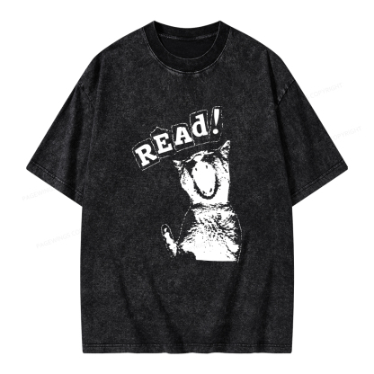Pagewings Read Unisex Washed T-shirt