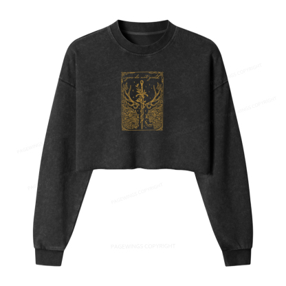 Pagewings You Do Not Yield Washed Crop Sweatshirt