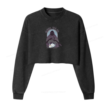 Pagewings Suriel Tea Co Washed Crop Sweatshirt