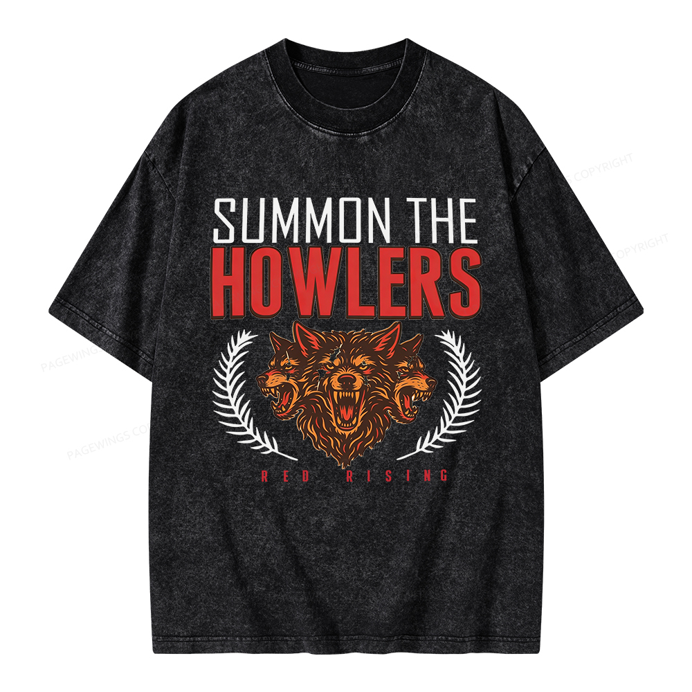 Pagewings Summon the Howlers Unisex Washed T-shirt