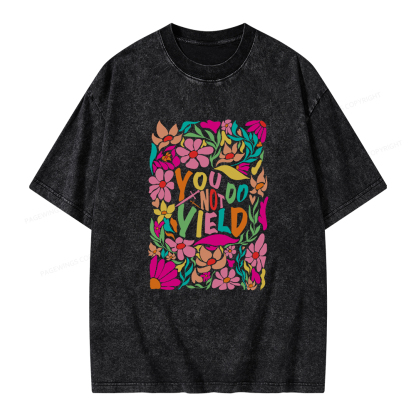 Pagewings You Do Not Yield Unisex Washed T-shirt