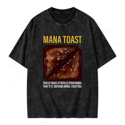 Pagewings Mana Toast Unisex Washed T-shirt