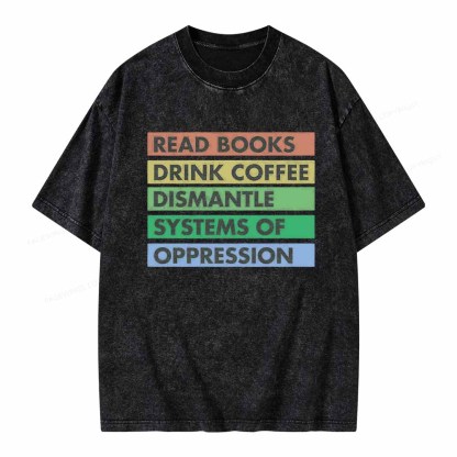 Pagewings Read Books T-Shirt Unisex Washed T-shirt