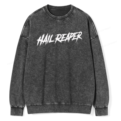 Pagewings Hail Reaper Unisex Washed Sweatshirt