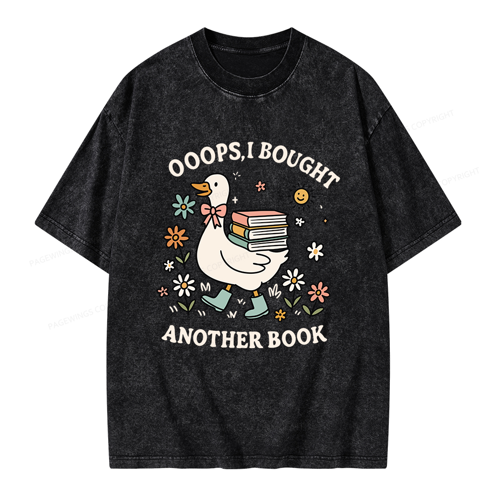 Pagewings Ooops I Bought Another Book Unisex Washed T-shirt