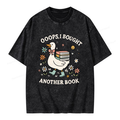Pagewings Ooops I Bought Another Book Unisex Washed T-shirt