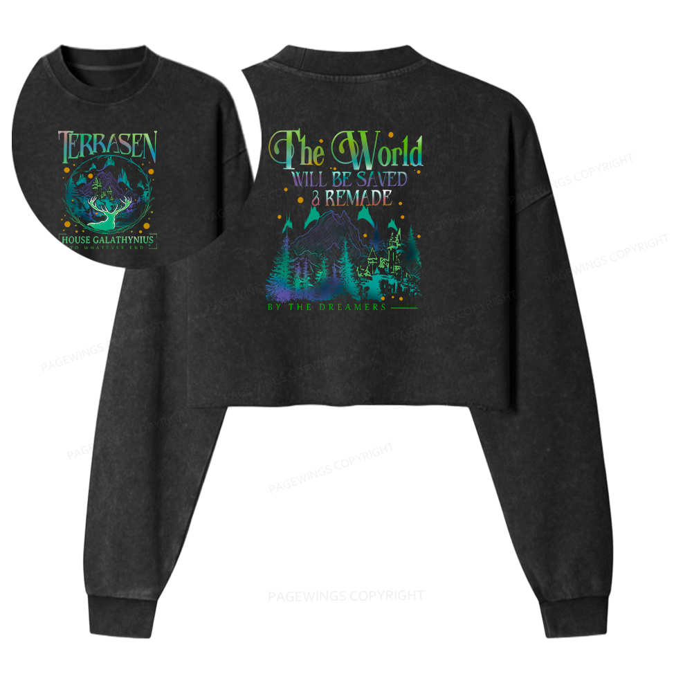 Pagewings Terrasen Washed Crop Sweatshirt
