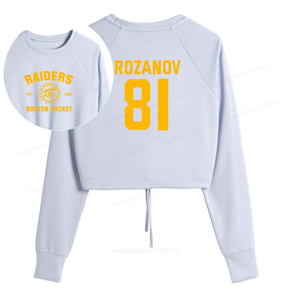 Pagewings Romance Novel Lover Cropped Sweatshirt 