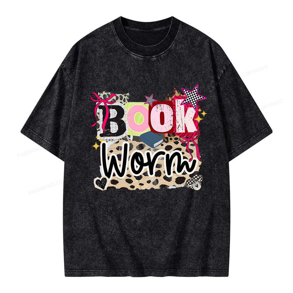 Pagewings Bookworm Unisex Washed T-shirt