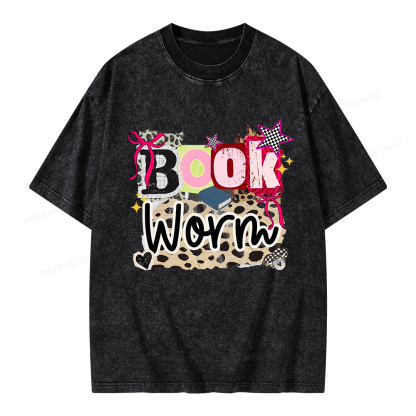 Pagewings Bookworm Unisex Washed T-shirt