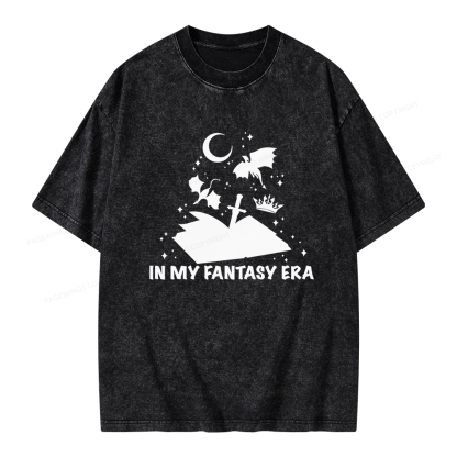 Pagewings In My Fantasy Era Unisex Washed T-shirt