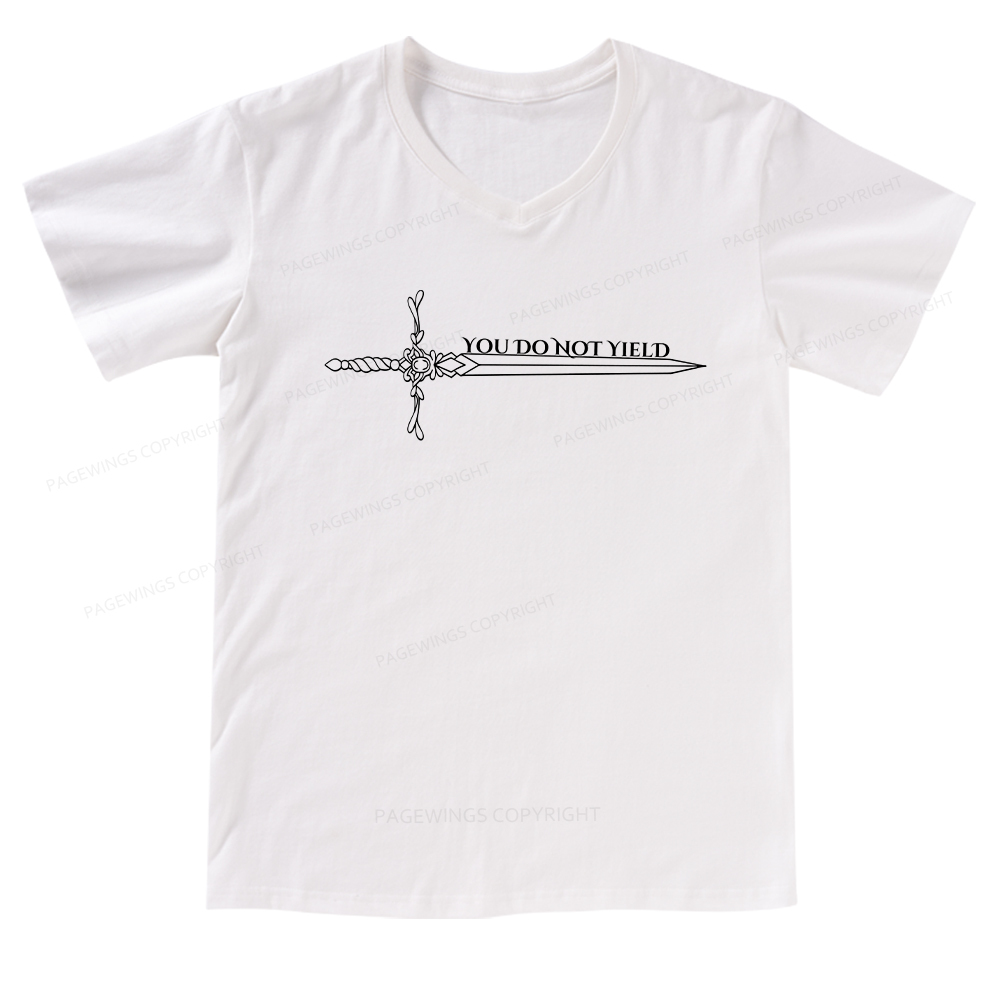 Pagewings You Do Not Yield V-neck T-shirt