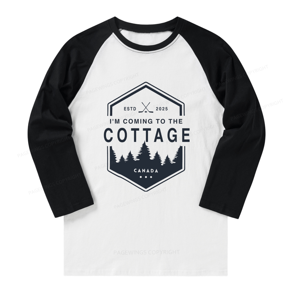 Pagewings Coming To The Cottage Long Sleeve Raglan T-shirt