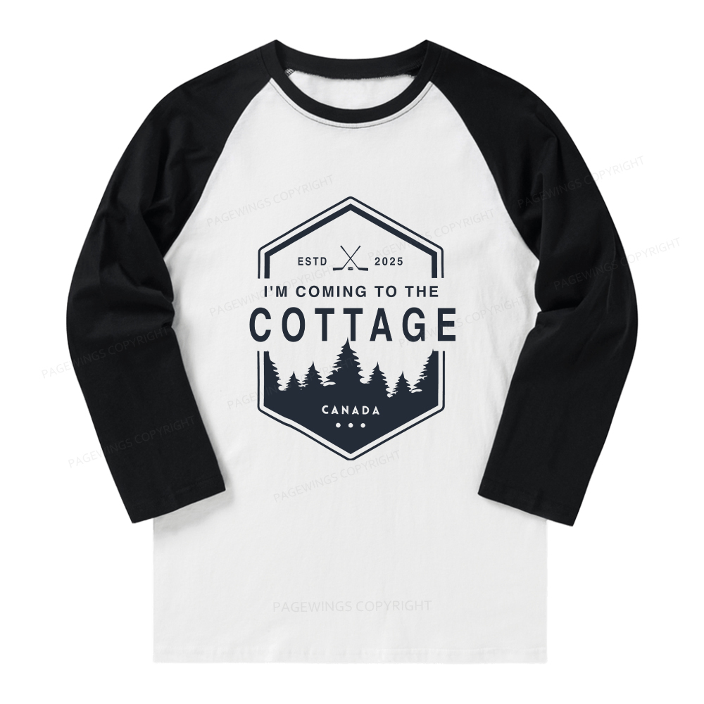 Pagewings Coming To The Cottage Long Sleeve Raglan T-shirt