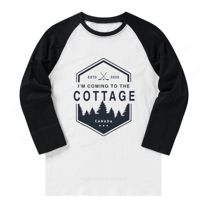 Pagewings Coming To The Cottage Long Sleeve Raglan T-shirt