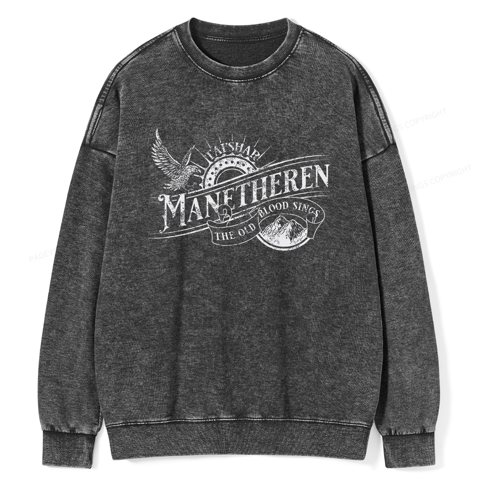 Pagewings Manetheren Unisex Washed Sweatshirt