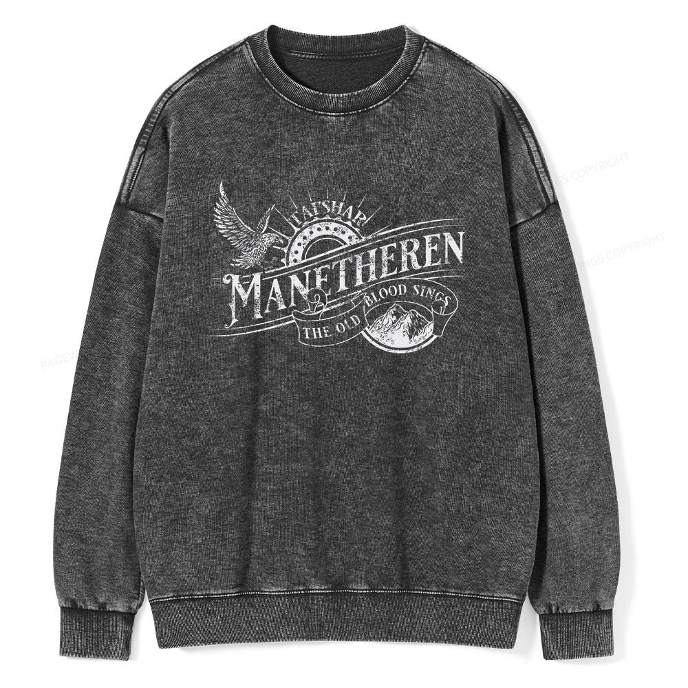 Pagewings Manetheren Unisex Washed Sweatshirt