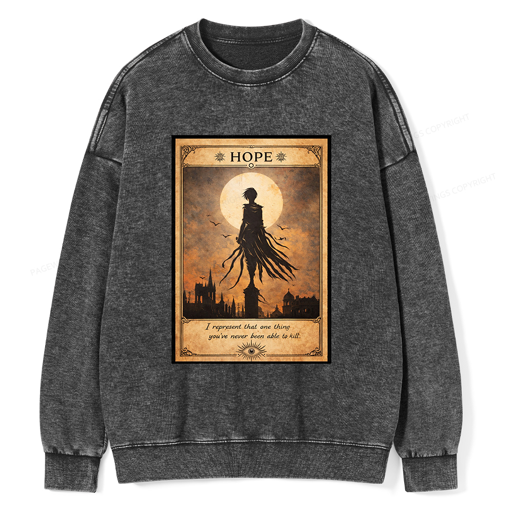 Pagewings Hope Unisex Washed Sweatshirt