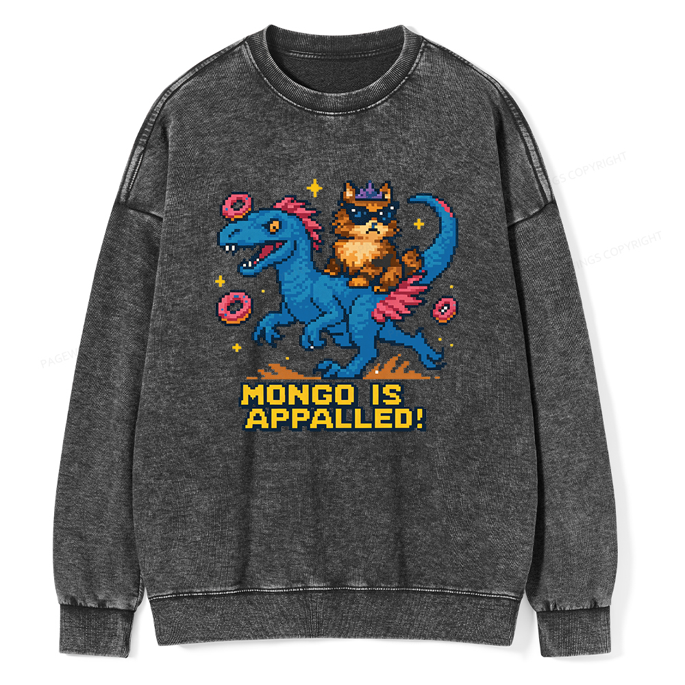 Pagewings Mongo Is Appalled Unisex Washed Sweatshirt