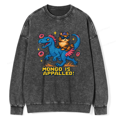 Pagewings Mongo Is Appalled Unisex Washed Sweatshirt