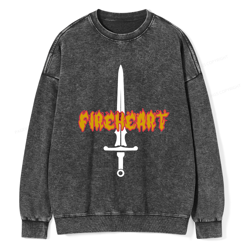 Pagewings Fireheart Aelin The Thirteen Unisex Washed Sweatshirt