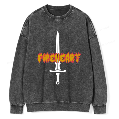 Pagewings Fireheart Aelin The Thirteen Unisex Washed Sweatshirt