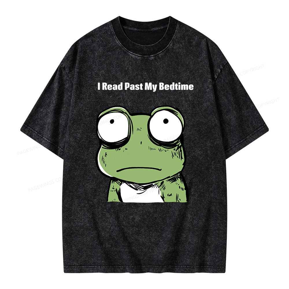 Pagewings I Read Past My Bedtime  Unisex Washed T-shirt