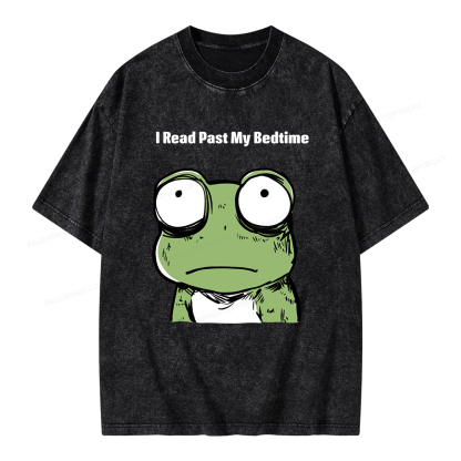 Pagewings I Read Past My Bedtime  Unisex Washed T-shirt