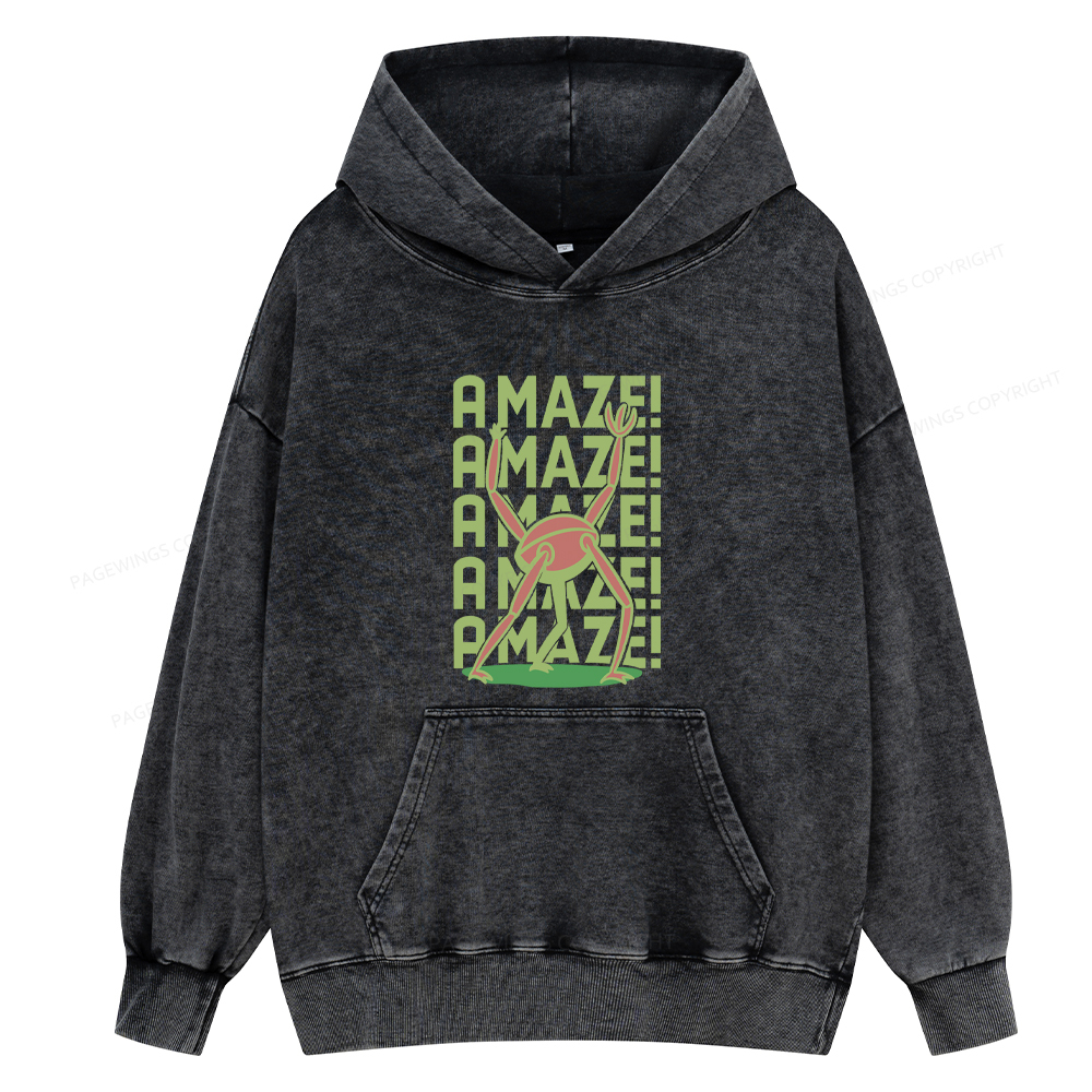 Pagewings Rocky Amaze Unisex Washed Hoodie