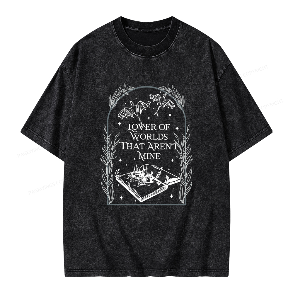 Pagewings Fantasy Reader Unisex Washed T-shirt