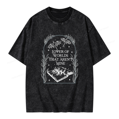 Pagewings Fantasy Reader Unisex Washed T-shirt