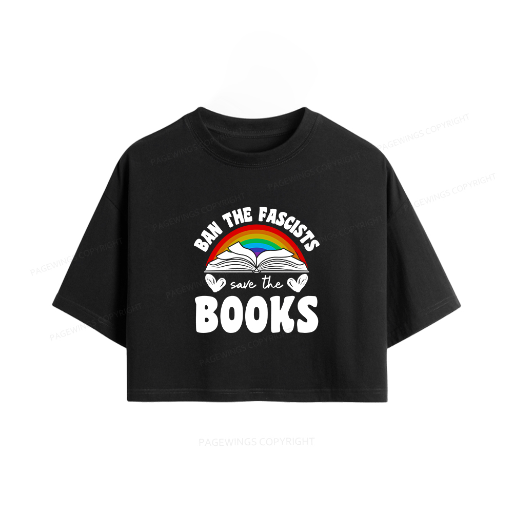 Pagewings Banned books Women Crop Tops