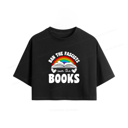 Pagewings Banned books Women Crop Tops