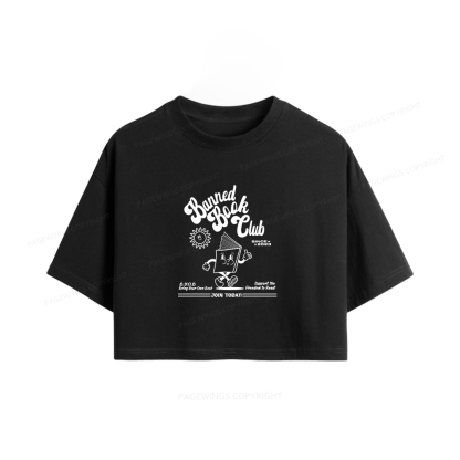 Pagewings Read Banned Books Women Crop Tops