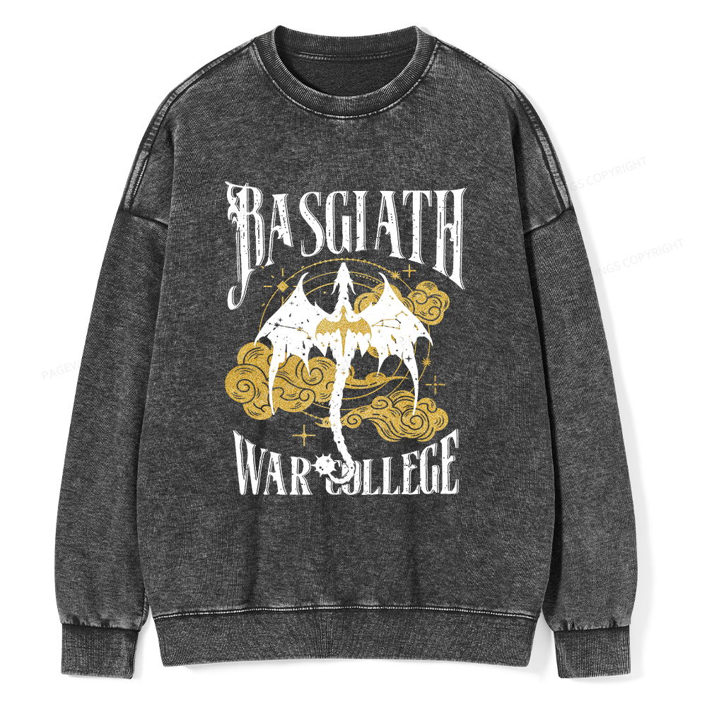 Pagewings Rasgiath Warcollege Unisex Washed Sweatshirt