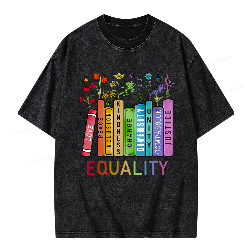 Pagewings Equal Rights Shirt Unisex Washed T-shirt