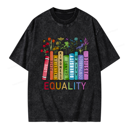 Pagewings Equal Rights Shirt Unisex Washed T-shirt