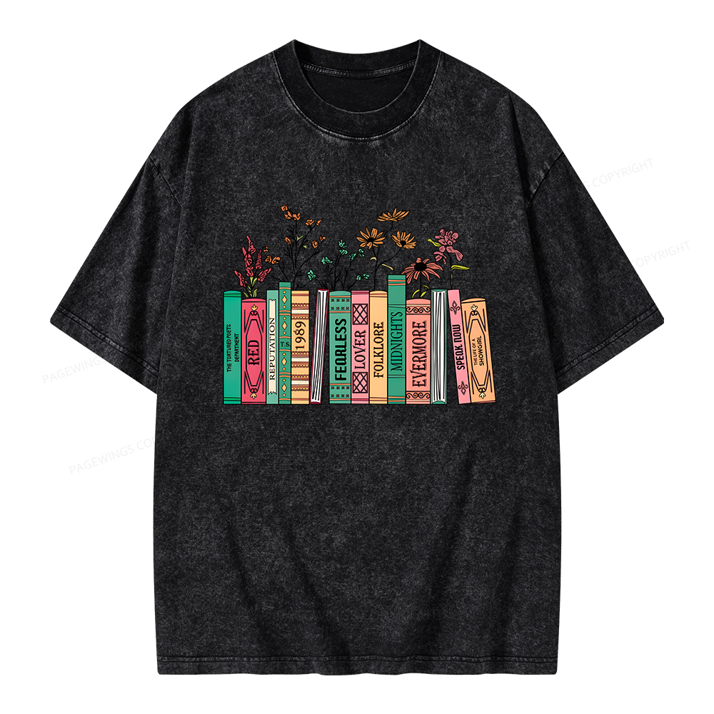 Pagewings Book Lover Unisex Washed T-shirt