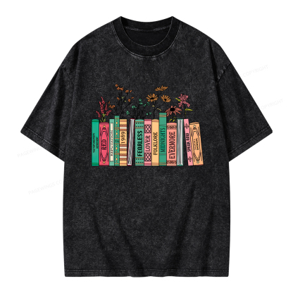 Pagewings Book Lover Unisex Washed T-shirt