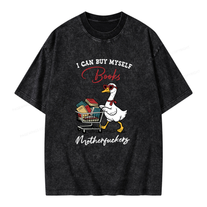 Pagewings I Can Buy Myself Books Unisex Washed T-shirt