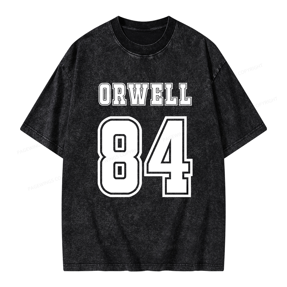 Pagewings Orwell 84 Unisex Washed T-shirt