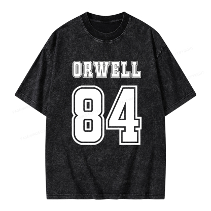 Pagewings Orwell 84 Unisex Washed T-shirt
